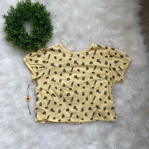Yellow Succulent T Shirt